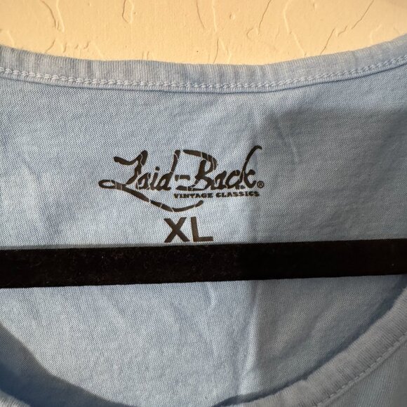 Laid-Back Jamaica One Love Tank Top | Blue Ombre Beach Graphic | Size XL - Picture 2 of 3